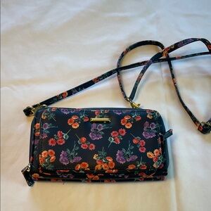 Floral Black Crossbody Bag